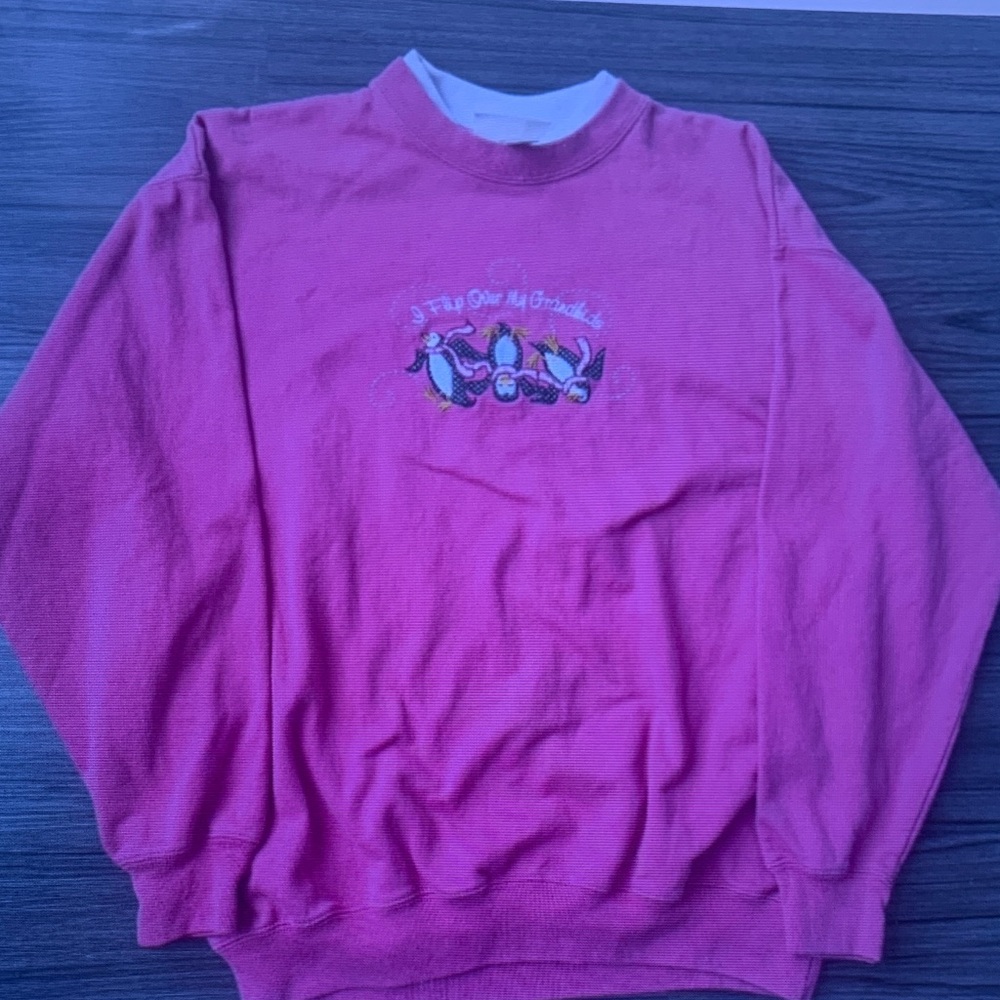 Pink Graphic Crewneck Sweatshirt - Men